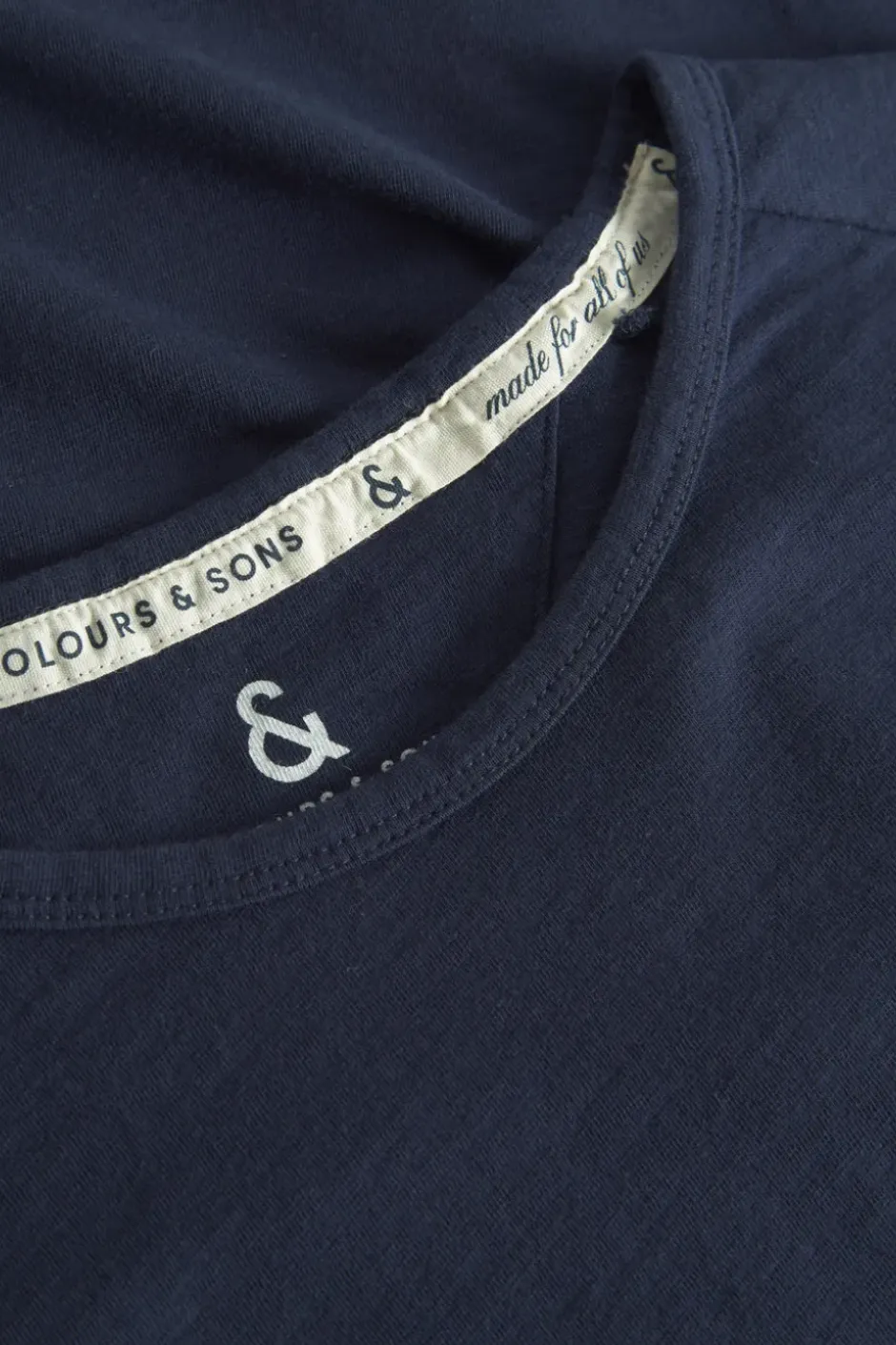 T-Shirts & Polos|Longsleeves*Colours & Sons Longsleeve Slub - Navy