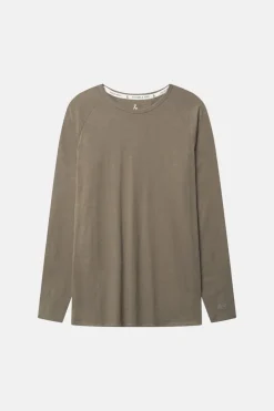 T-Shirts & Polos|Longsleeves*Colours & Sons Longsleeve Slub - Olive