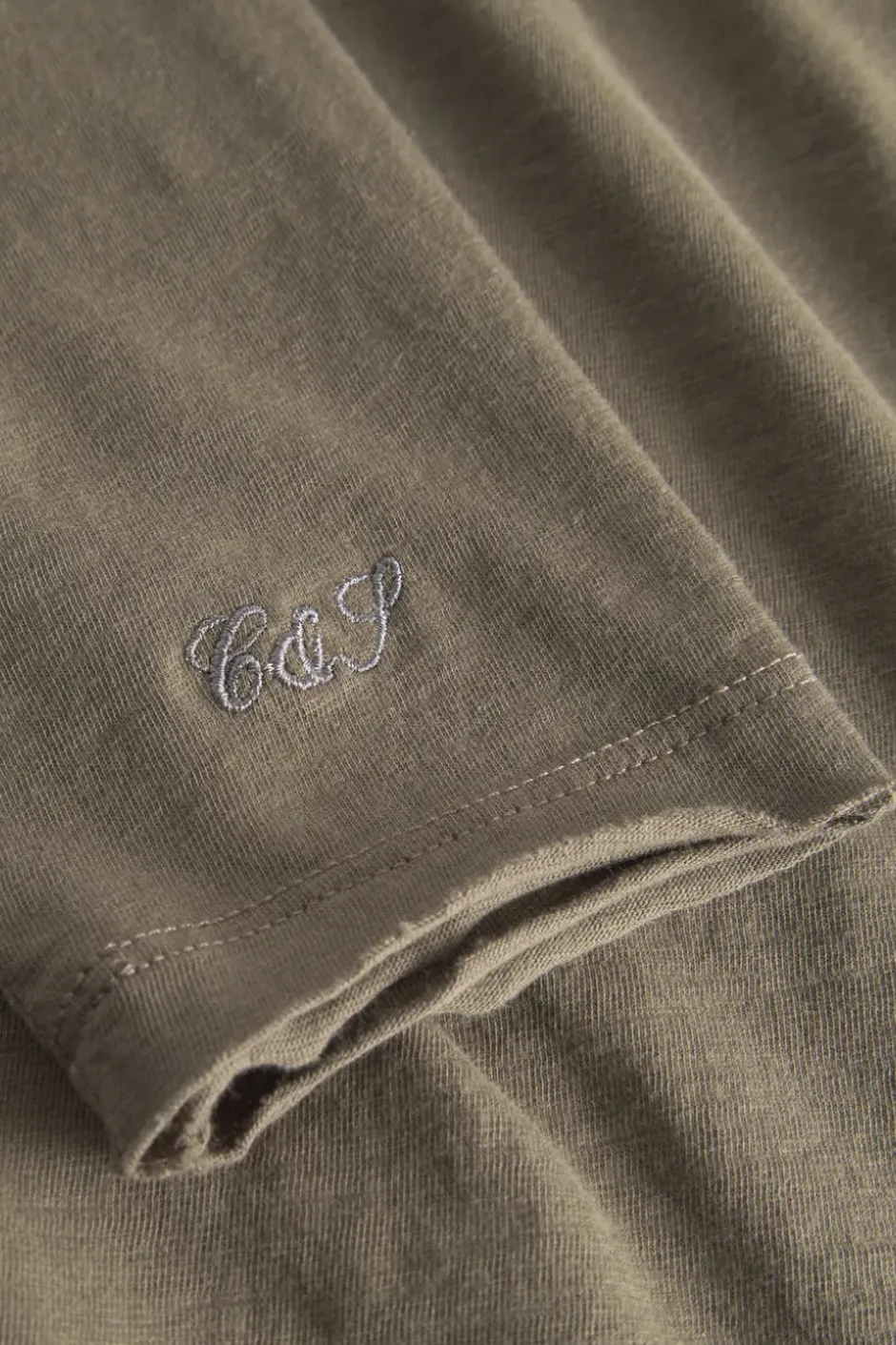 T-Shirts & Polos|Longsleeves*Colours & Sons Longsleeve Slub - Olive