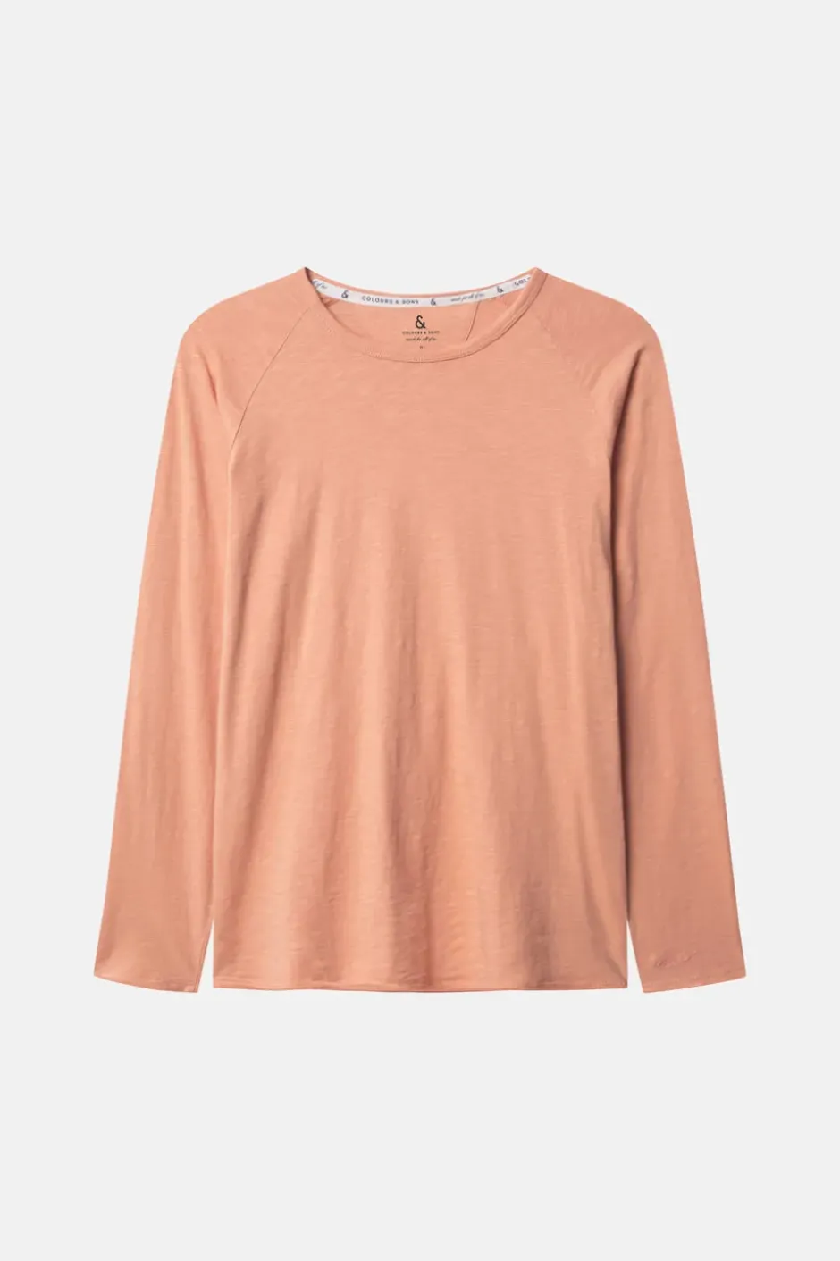 T-Shirts & Polos|Longsleeves*Colours & Sons Longsleeve Slub - Peach