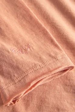 T-Shirts & Polos|Longsleeves*Colours & Sons Longsleeve Slub - Peach