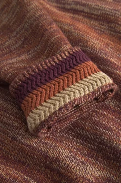 Pullover*Colours & Sons Mouline Pullover - Mahogany Mouliné
