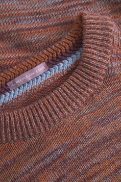 Pullover*Colours & Sons Mouline Pullover - Merlot Mouliné