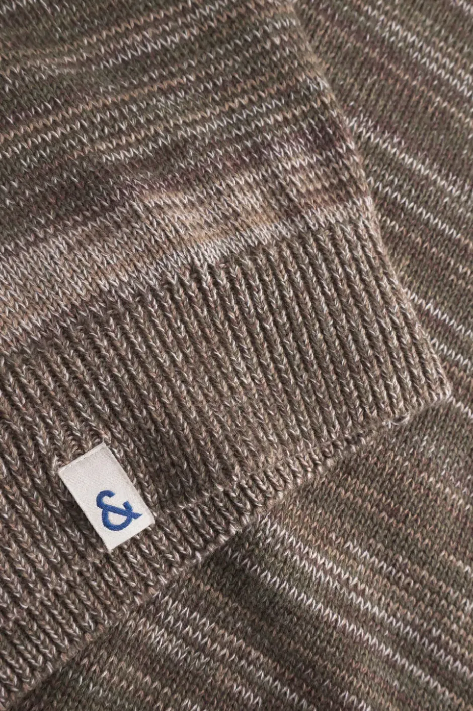 Pullover*Colours & Sons Mouline Pullover - Olive Mouliné