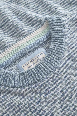 Pullover*Colours & Sons Mouliné Pullover - Dove Mouliné