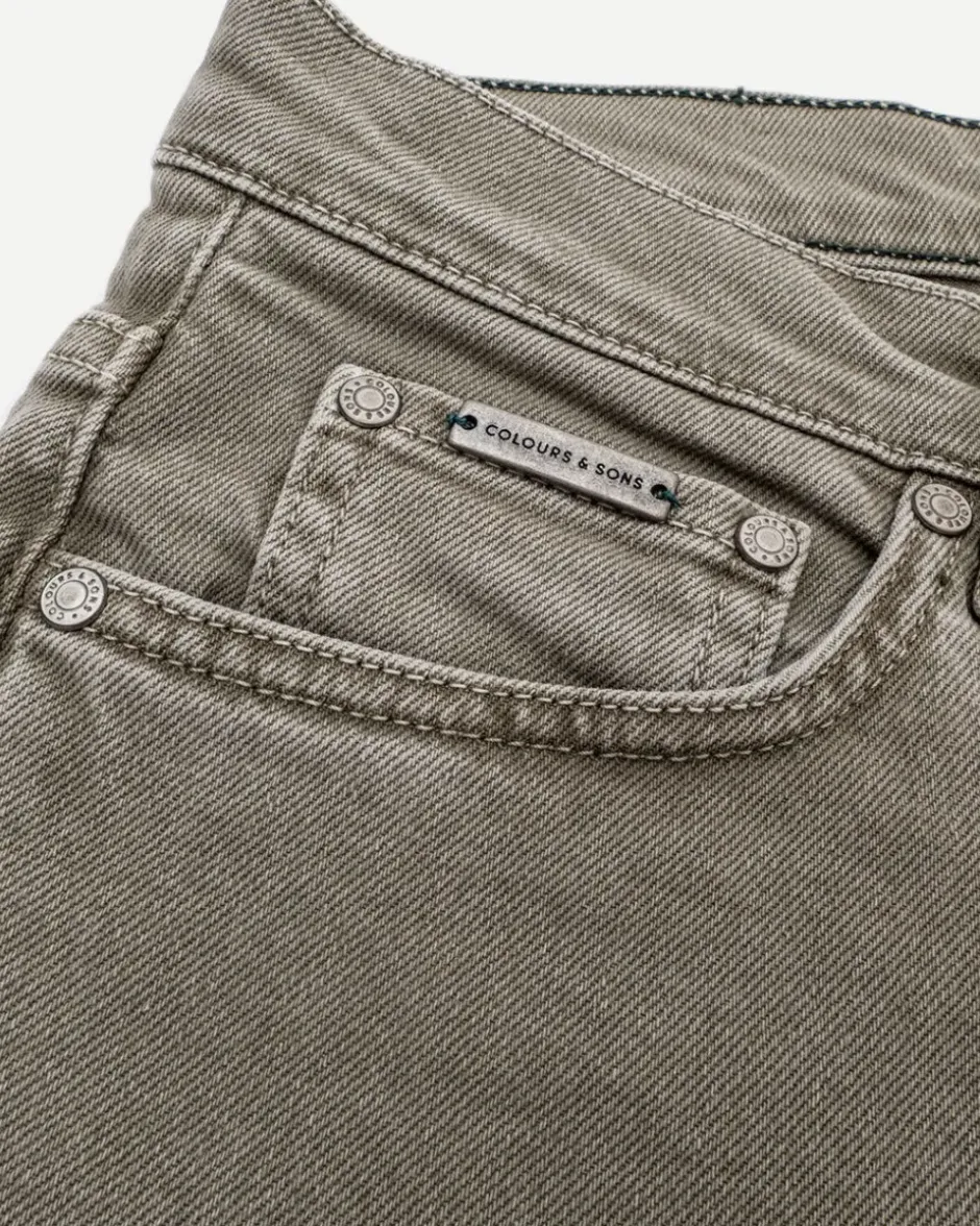 Jeans*Colours & Sons Natural Dye Denim - Olive
