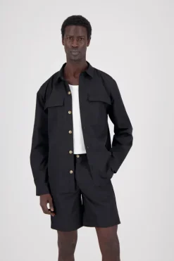 Hemden|Jacken*Colours & Sons Overshirt-Pocket - Black