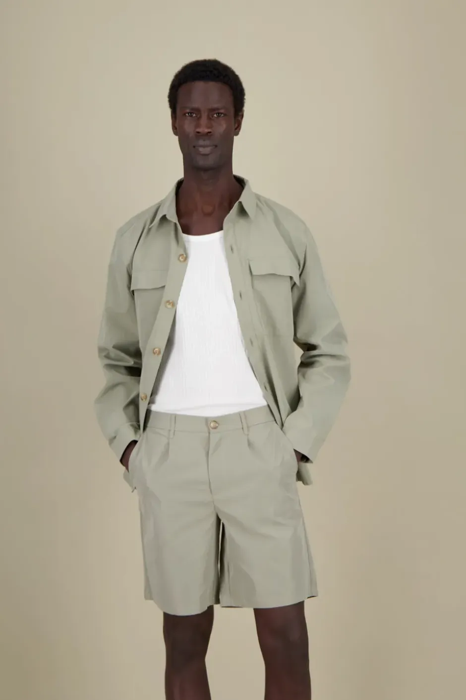 Hemden|Jacken*Colours & Sons Overshirt-Pocket - Matcha