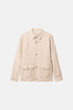 Jacken*Colours & Sons Overshirt Shirt Linen Blend - Offwhite