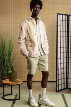 Jacken*Colours & Sons Overshirt Shirt Linen Blend - Offwhite