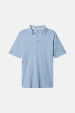 T-Shirts & Polos*Colours & Sons Polo Leinen Blend - Sky
