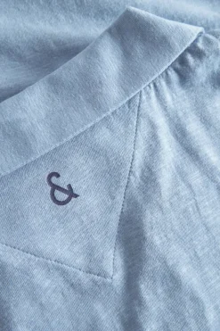 T-Shirts & Polos*Colours & Sons Polo Leinen Blend - Sky