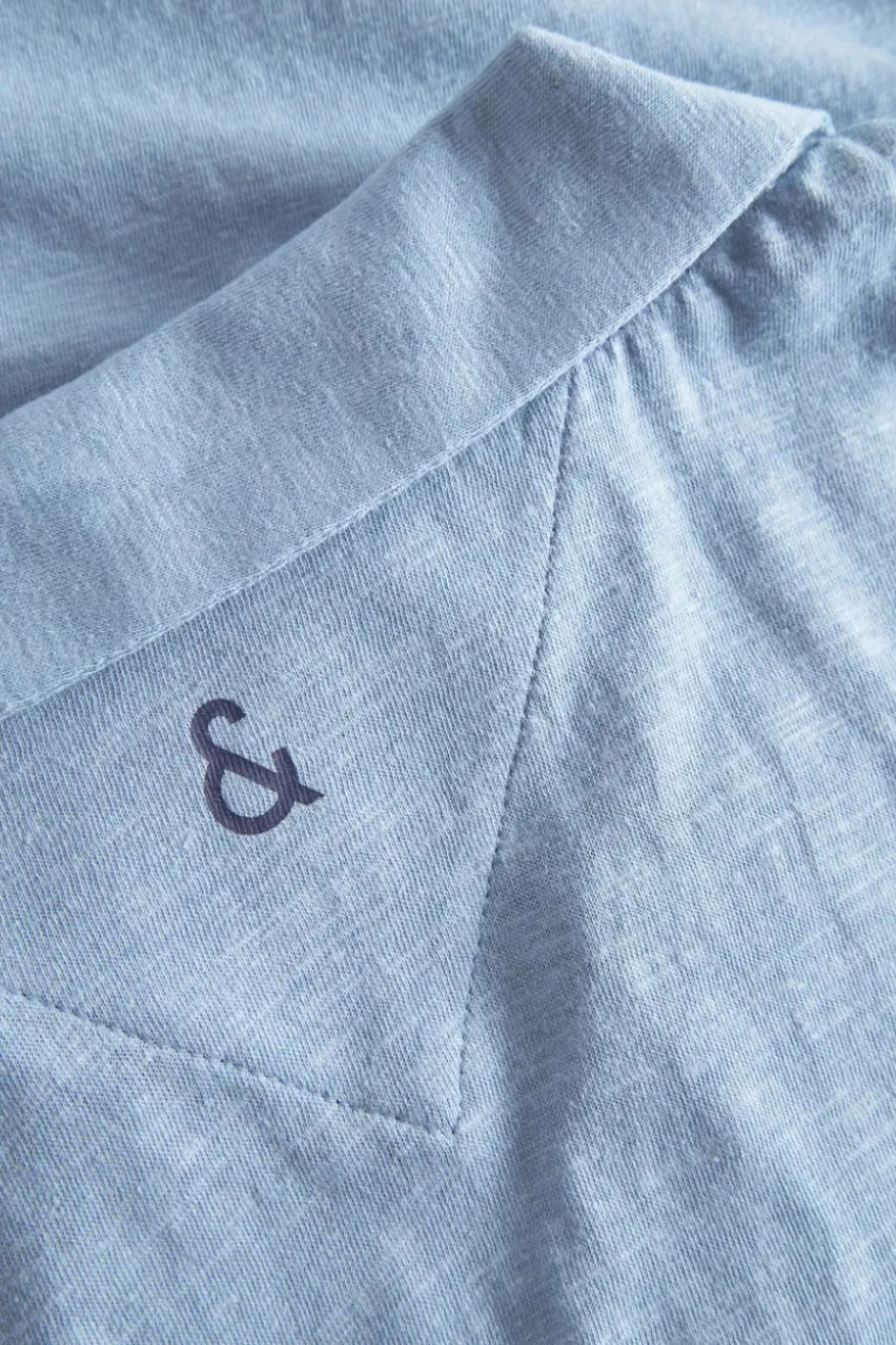 T-Shirts & Polos*Colours & Sons Polo Leinen Blend - Sky