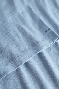 T-Shirts & Polos*Colours & Sons Polo Leinen Blend - Sky