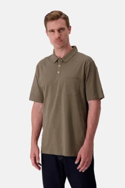 T-Shirts & Polos|T-Shirts & Polos*Colours & Sons Poloshirt Slub - Olive