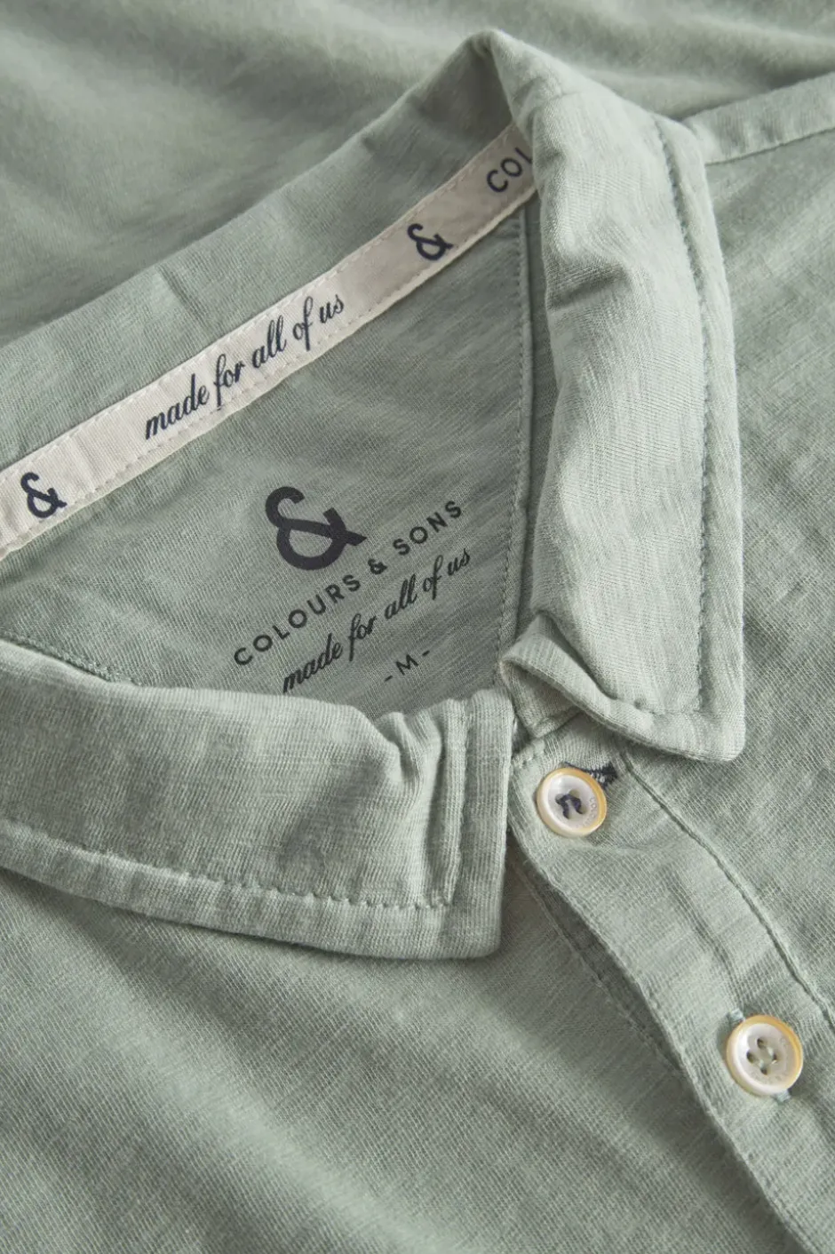 T-Shirts & Polos|T-Shirts & Polos*Colours & Sons Polo - Slub - Lime
