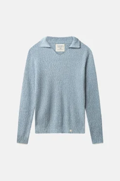 Pullover*Colours & Sons Pullover Johnny Collar - Dove