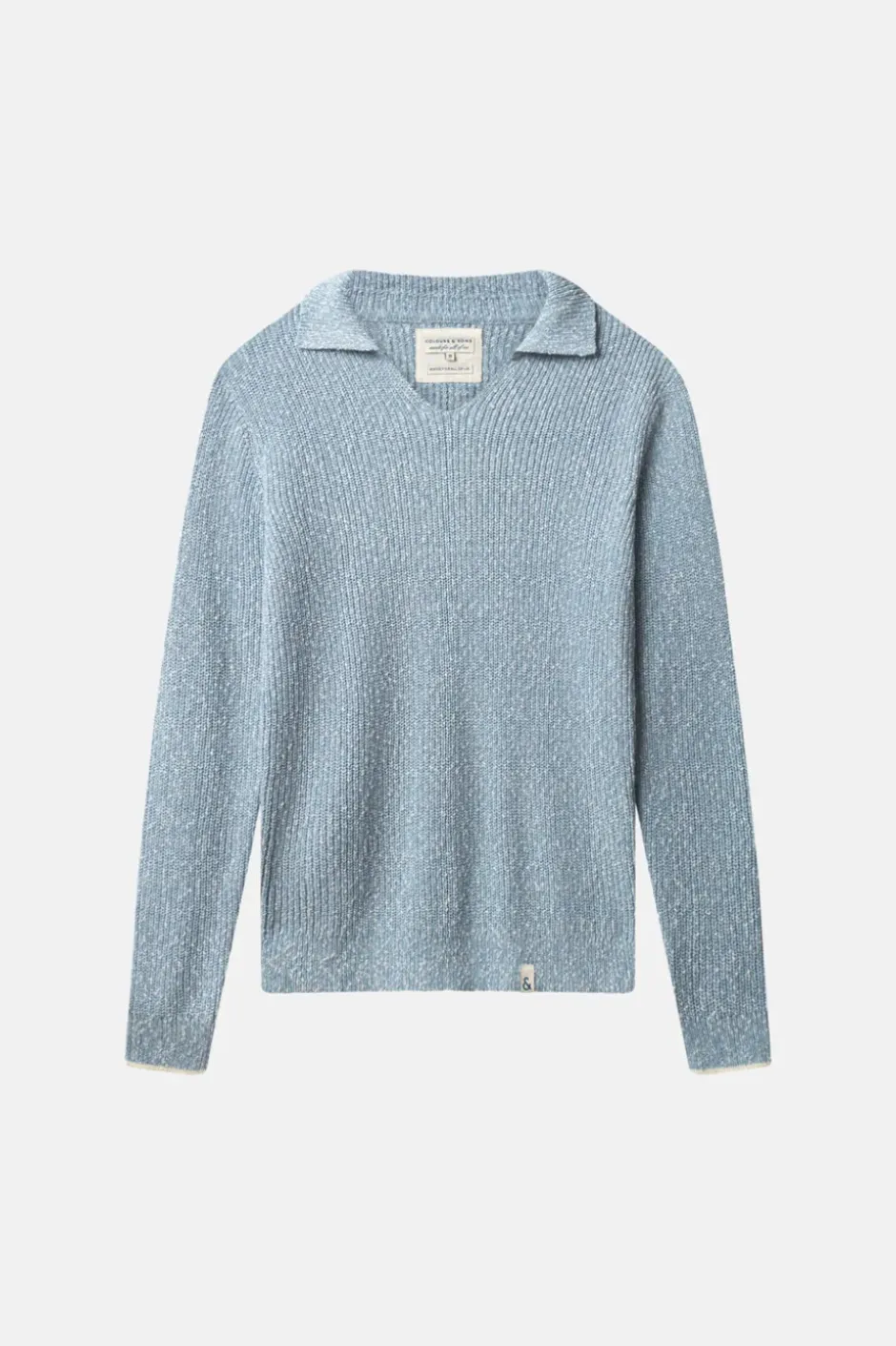 Pullover*Colours & Sons Pullover Johnny Collar - Dove