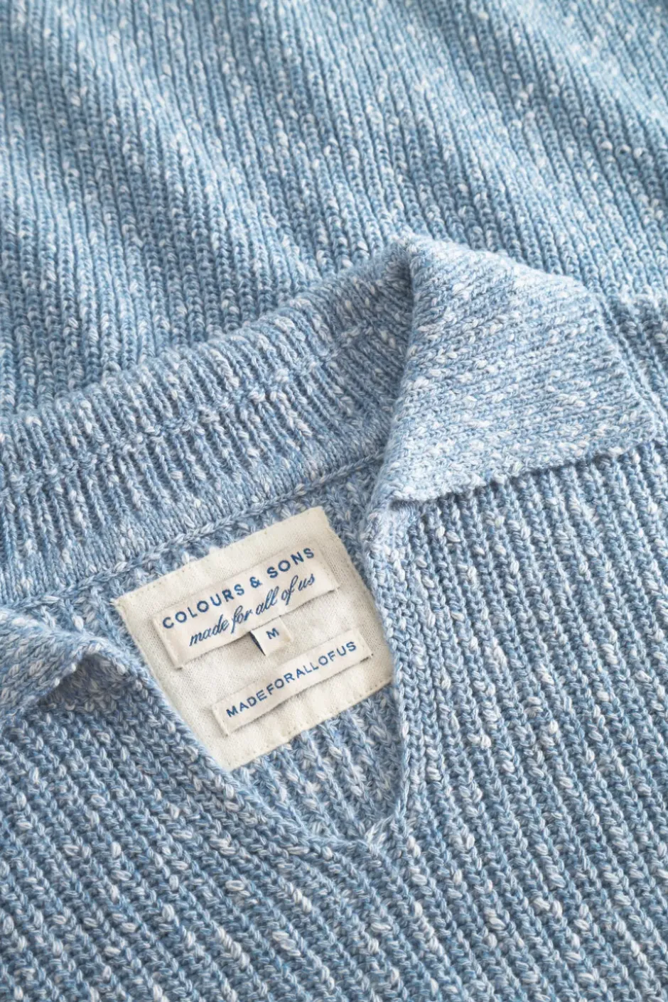 Pullover*Colours & Sons Pullover Johnny Collar - Dove