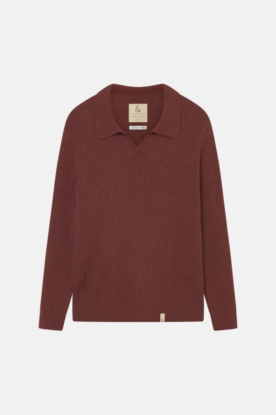 Pullover*Colours & Sons Pullover Johnny Kragen - Brandy