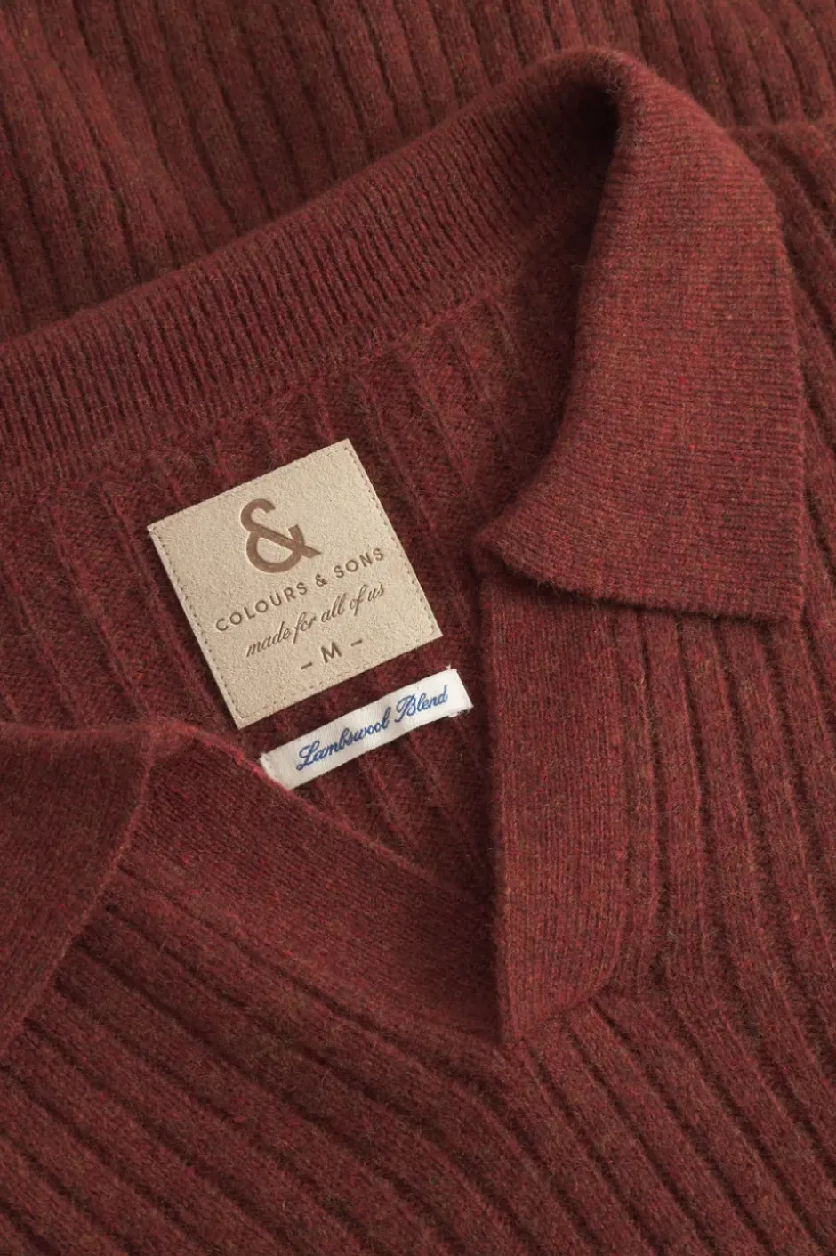 Pullover*Colours & Sons Pullover Johnny Kragen - Brandy