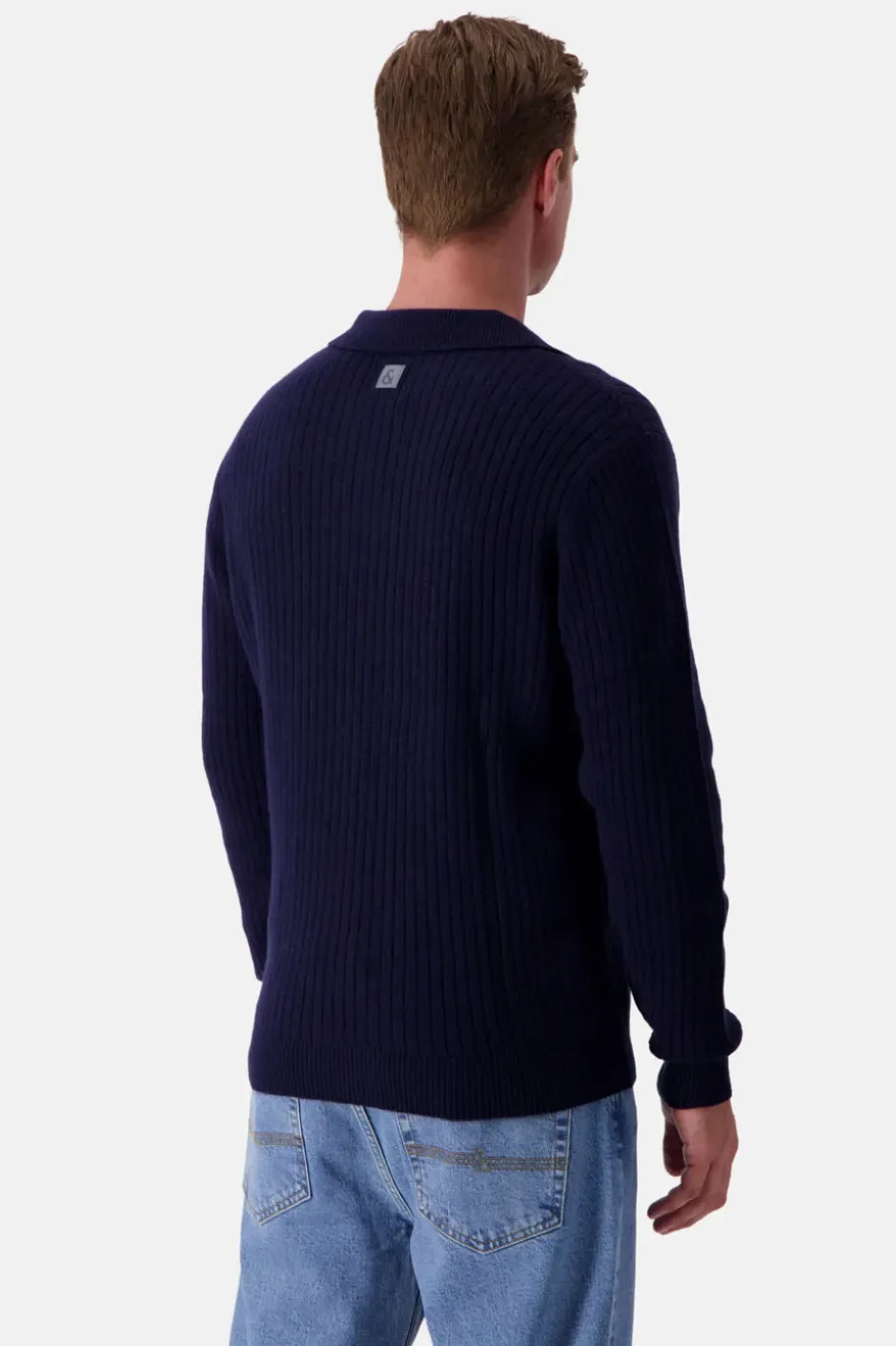 Pullover*Colours & Sons Pullover Johnny Kragen - Navy