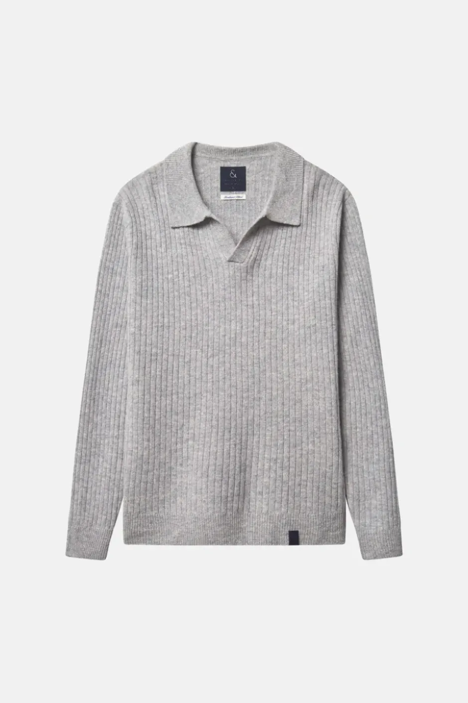 Pullover*Colours & Sons Pullover Johnny Kragen - Silver