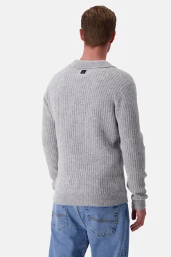 Pullover*Colours & Sons Pullover Johnny Kragen - Silver