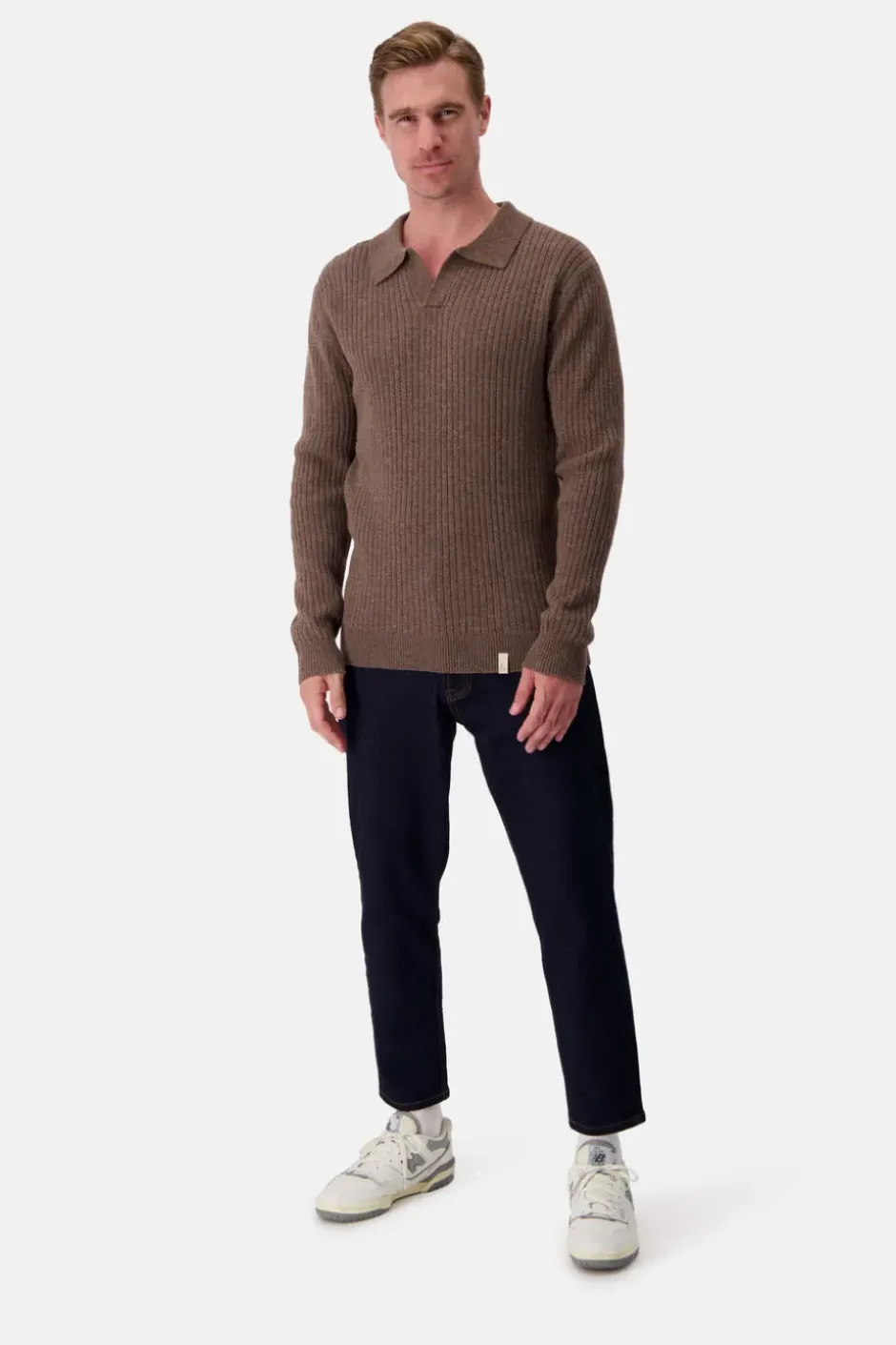 Pullover*Colours & Sons Pullover Johnny Kragen - Soil
