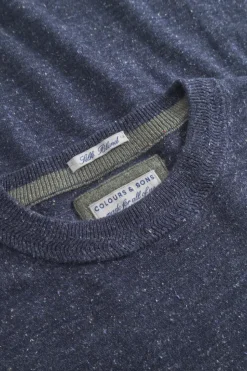 Pullover*Colours & Sons Pullover Silk Blend - Navy