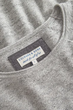 Pullover*Colours & Sons Pullover Slub - Silver