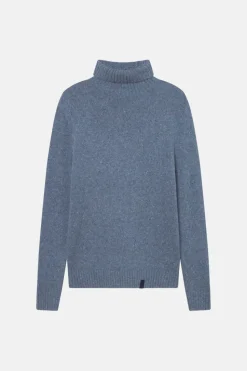 Pullover*Colours & Sons Rollkragen Pullover Donegal - Denim