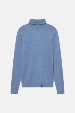 Pullover*Colours & Sons Rollkragen Pullover Merino Blend - Denim