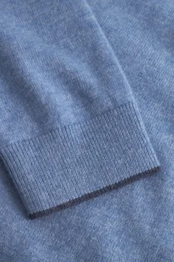 Pullover*Colours & Sons Rollkragen Pullover Merino Blend - Denim