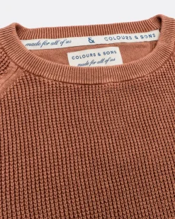 Pullover*Colours & Sons Roundneck Basic - Bronce