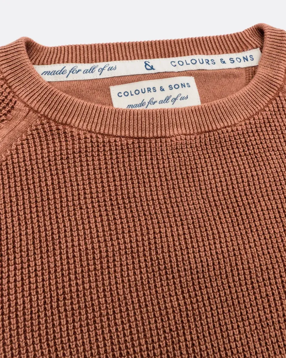 Pullover*Colours & Sons Roundneck Basic - Bronce
