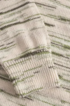 Pullover*Colours & Sons Roundneck-Space Dyed - Green Combo