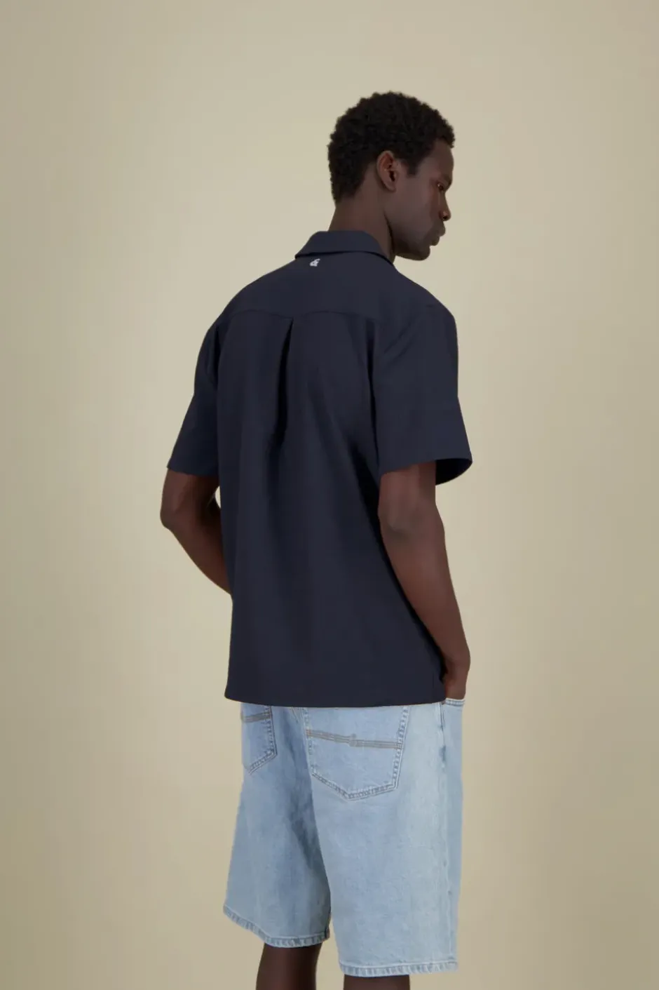 Hemden*Colours & Sons Shirt Seersucker Solid - Navy