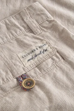 Shorts*Colours & Sons Shorts Leinen Blend - Tent Check