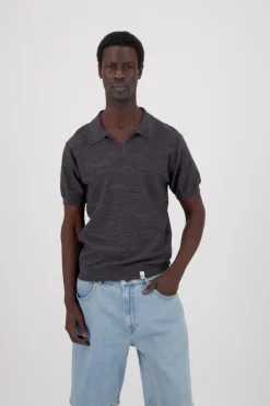 T-Shirts & Polos*Colours & Sons Strickpolo - Anthracite