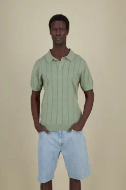 Pullover|T-Shirts & Polos*Colours & Sons Strick Polo - Wasabi