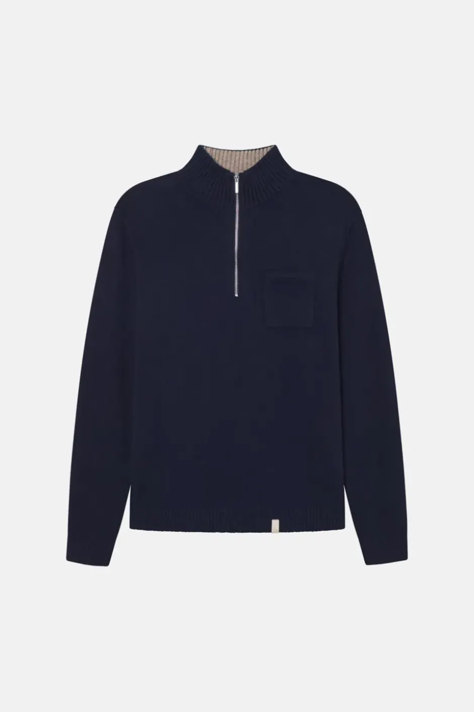Pullover*Colours & Sons Strickpullover Mock-Zip - Navy