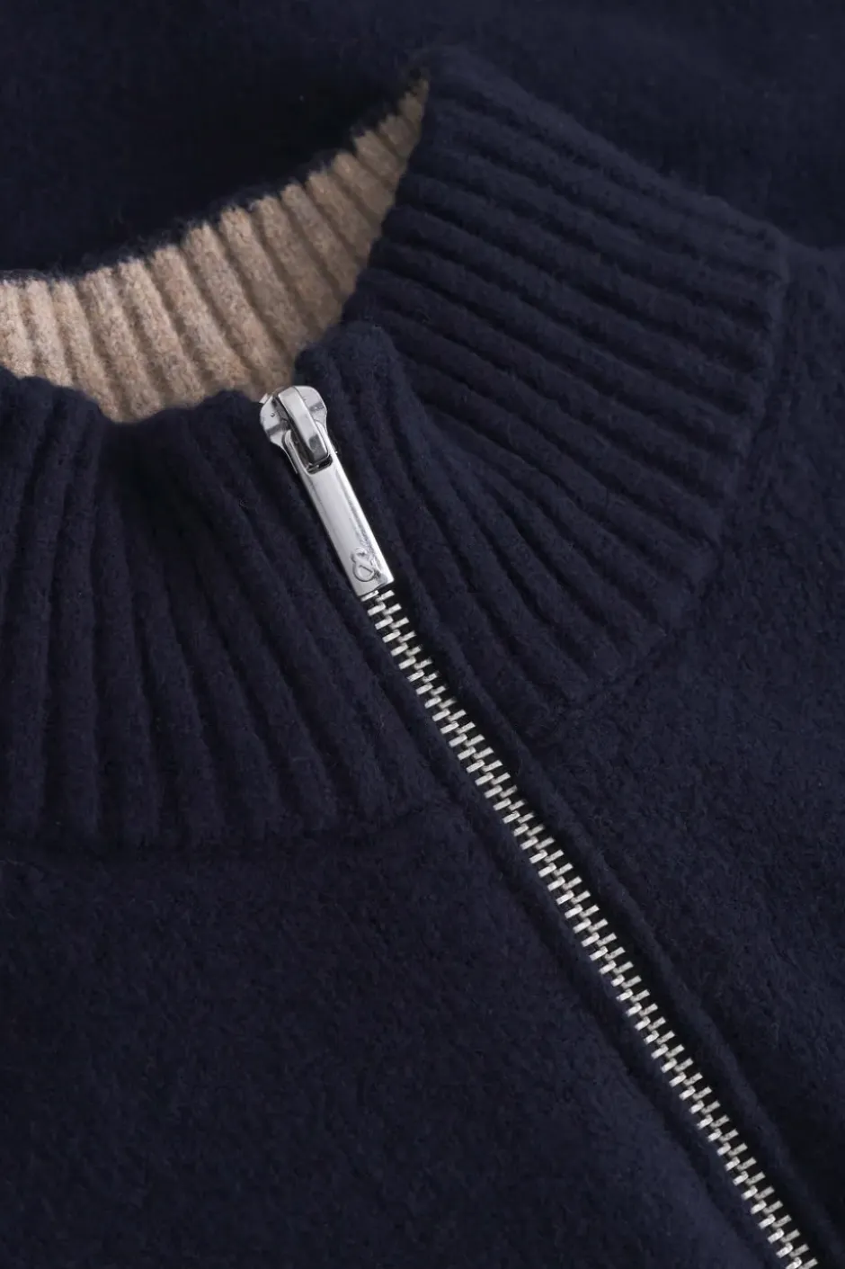 Pullover*Colours & Sons Strickpullover Mock-Zip - Navy