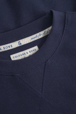 Sweatshirts*Colours & Sons Sweatshirt Strukturiert - Navy