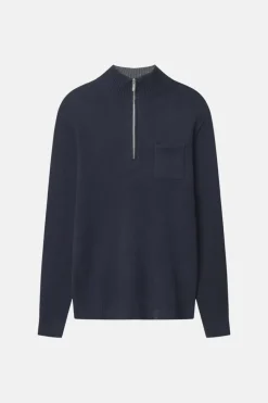 Pullover*Colours & Sons Troyer Woolen Touch - Navy