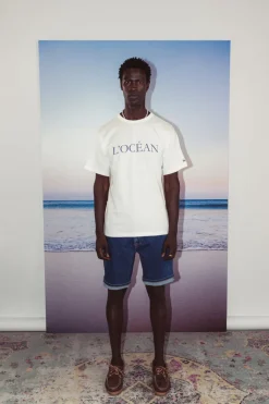 T-Shirts & Polos*Colours & Sons T-Shirt L`océan - White
