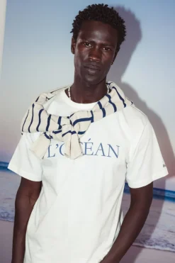 T-Shirts & Polos*Colours & Sons T-Shirt L`océan - White