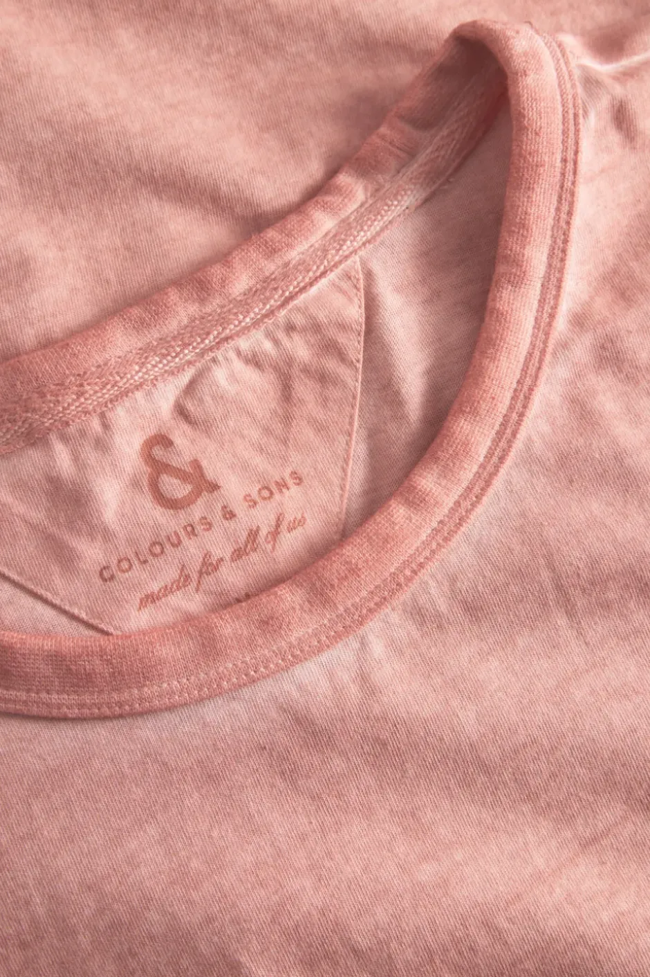 T-Shirts & Polos*Colours & Sons T-Shirt Oil Dyed - Peach