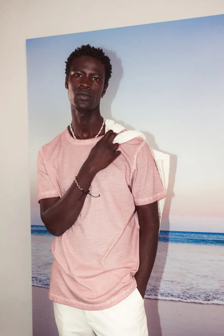 T-Shirts & Polos*Colours & Sons T-Shirt Oil Dyed - Peach