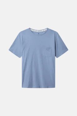T-Shirts & Polos|T-Shirts & Polos*Colours & Sons T-Shirt Slub - Denim